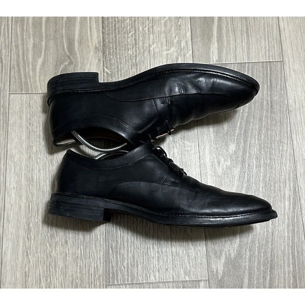 Cole Haan Warren Apron Toe British Oxfords Black Dress Shoes Men's Sz 10.5